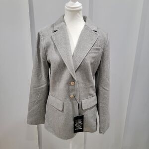 White House Black Market Melton Gray Blazer